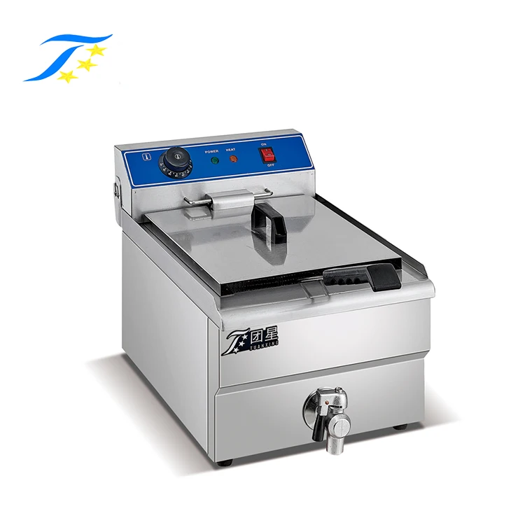 Электрическая фритюрница для коммерческого использования с двумя корзинами