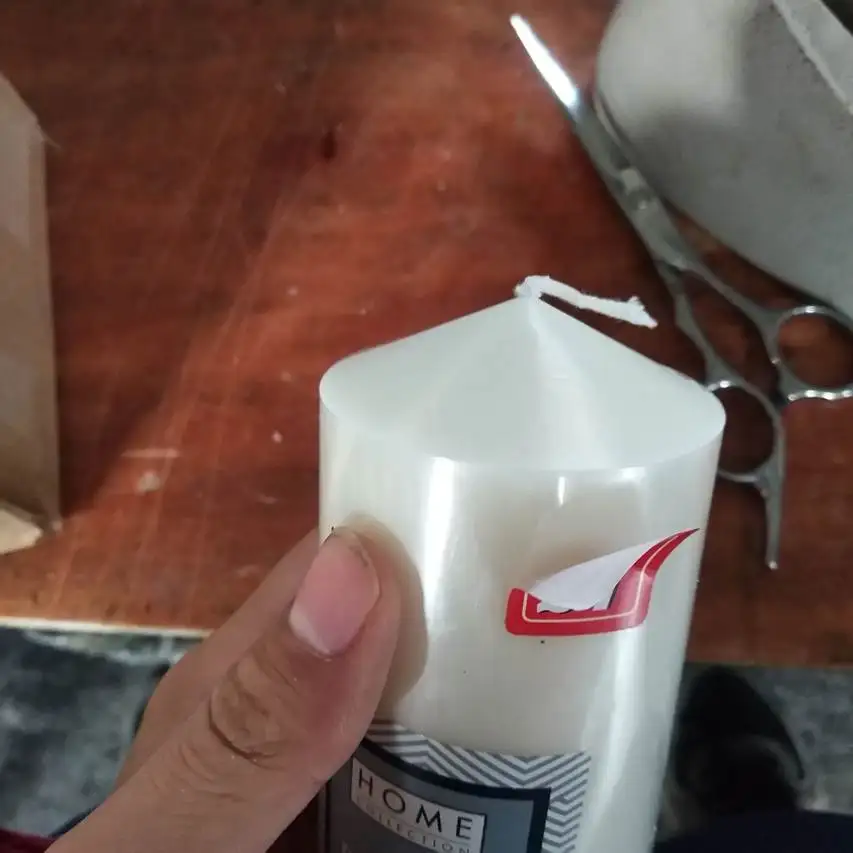 decorative paraffin 6x12cm Pillar candles wax