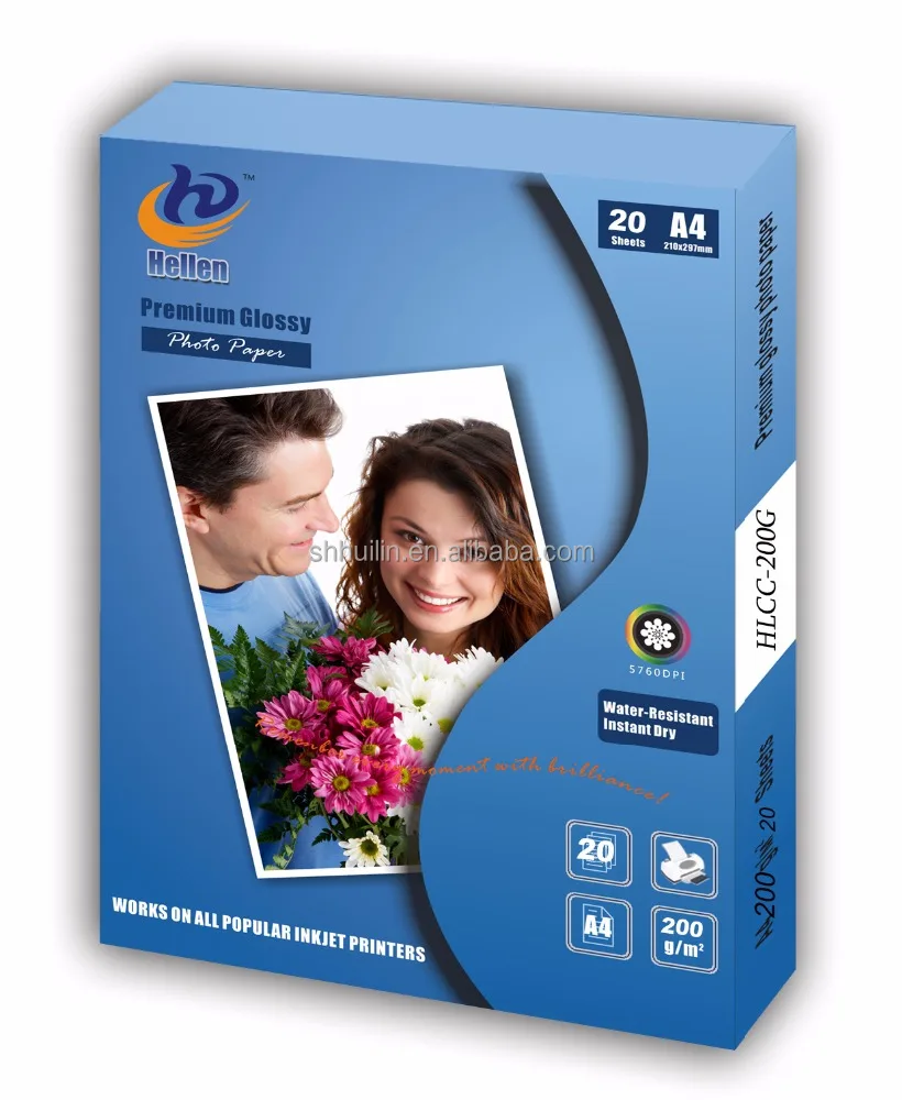 Wholesale photo paper/Premium A4 glossy photo paper 200g, photographic paper