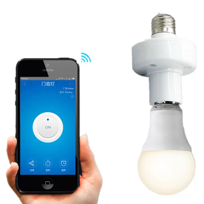 SONOFF Slampher WiFi Smart Light Bulb Holder 433MHz RF E27 Holder APP lot Wireless Remote Control