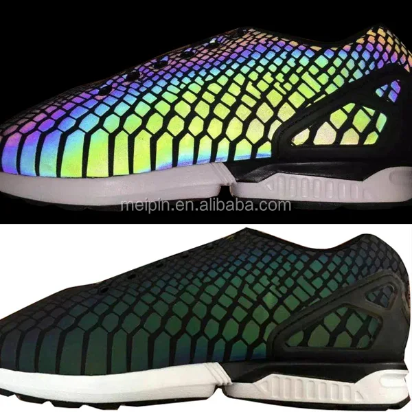 High Frequency TPU Trademark Label logo Reflective Hot melt TPU film shoes material for Clothing