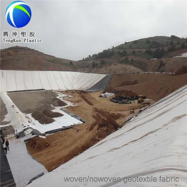 скидка плотины пп тканых геотекстильных для почвы фиксатор