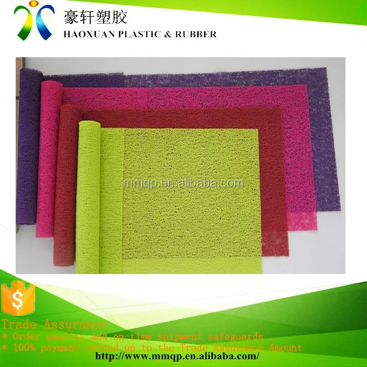 
Beautiful Orange PVC Coil Anti Sliptable Table Runners 