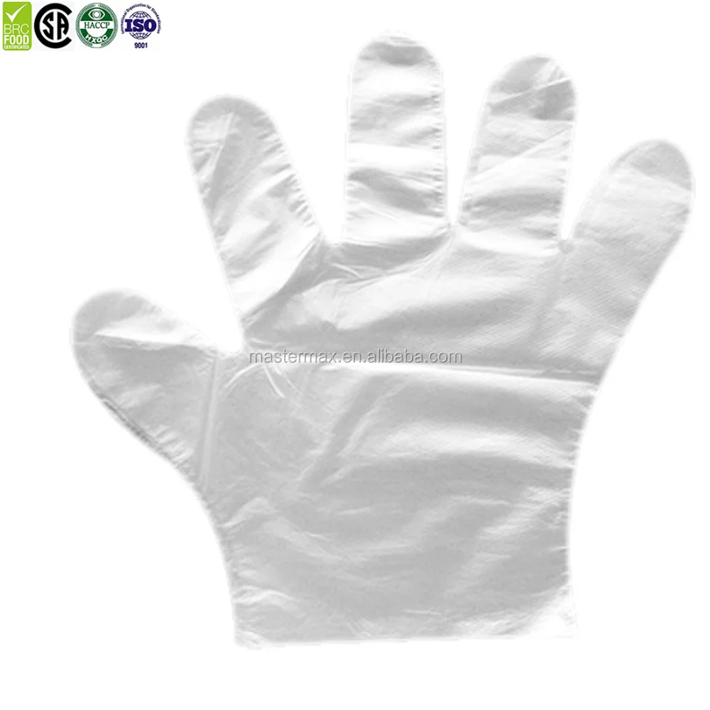 
Food grade for Safe and high quality Plastic CPE hand gloves 