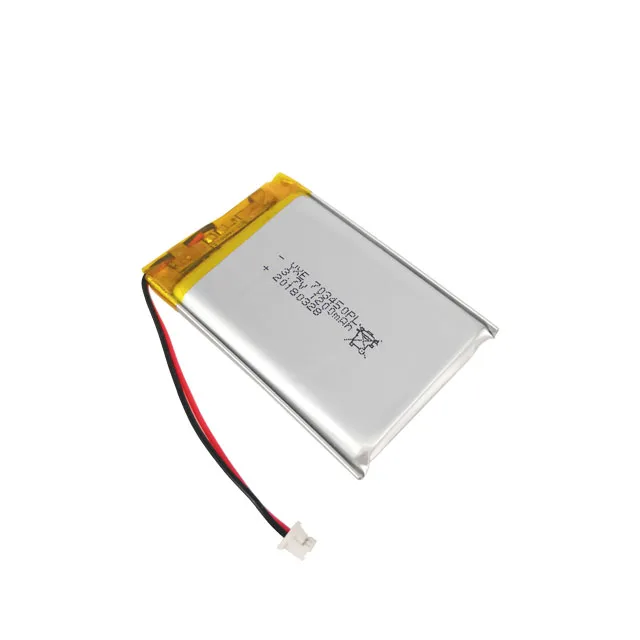 Rechargeable lithium battery 3.7v 1300mah 703450 for cosmetic instrument