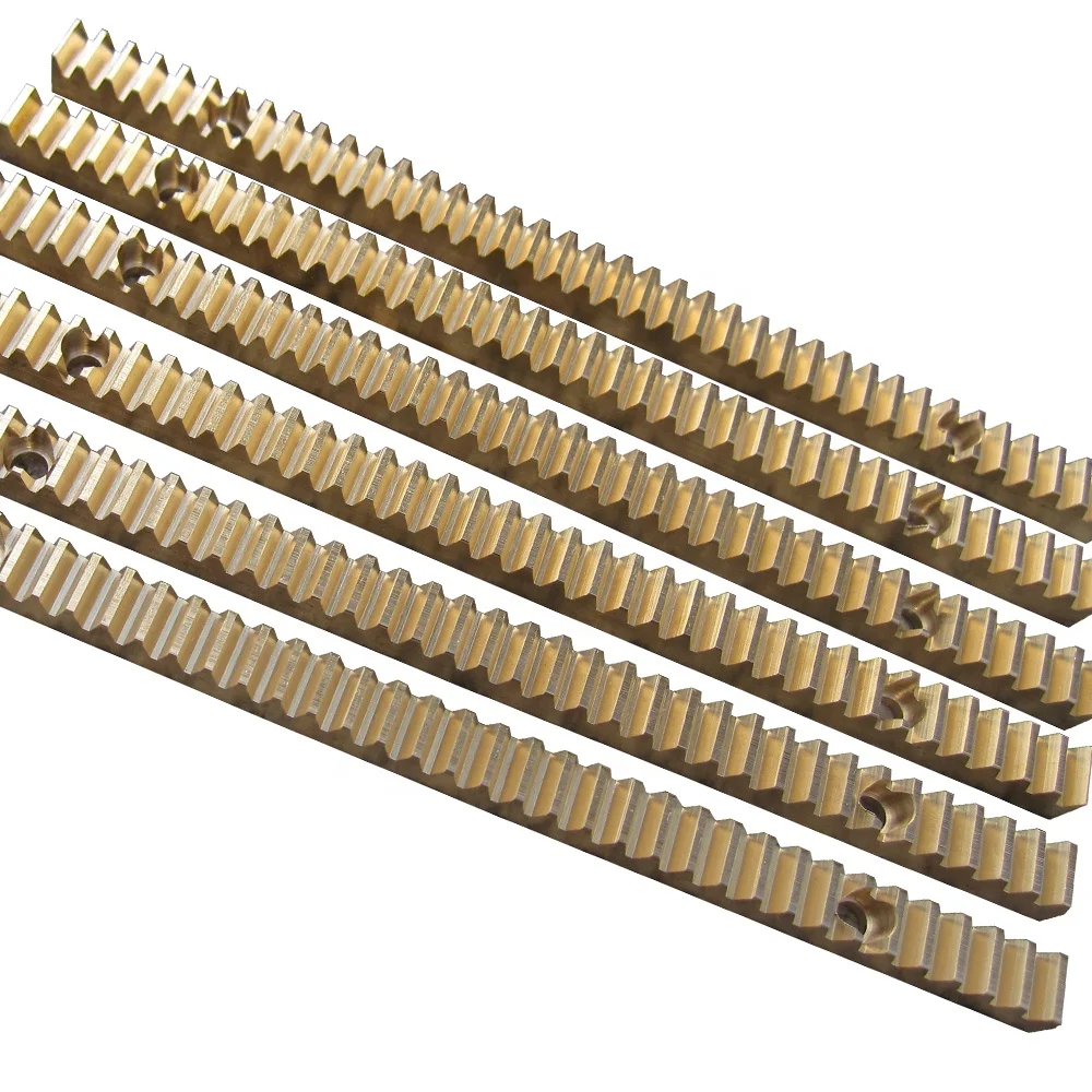 
High precision custom brass rack and pinion gears from Wenling Junhong Gear Rack Factory 