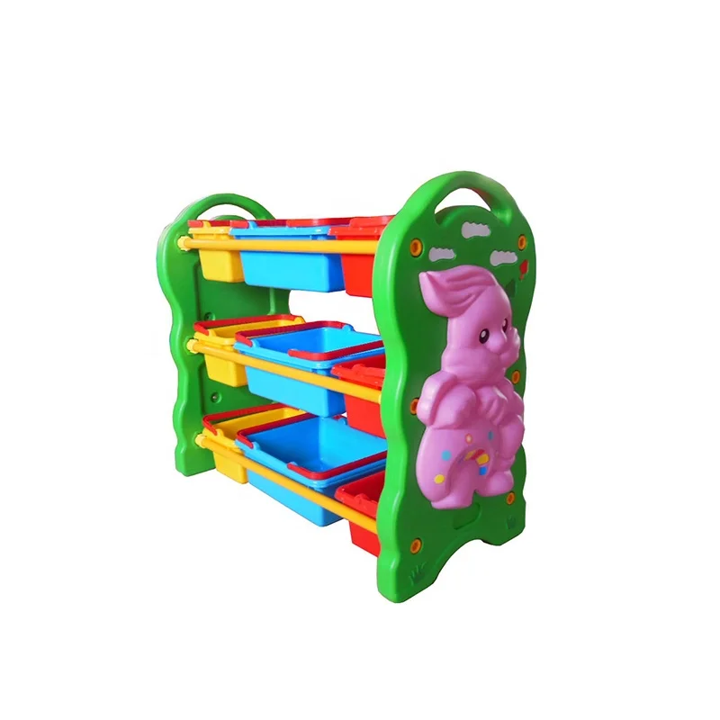 White Rabbit Children Storage Shelf Children Cabinet Furniture Cabinet
