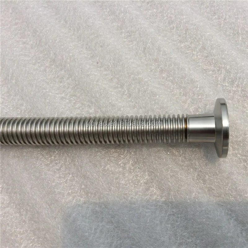 stainless steel flexible bellow for vacuum system KF10*1000mm 0.15mm thin