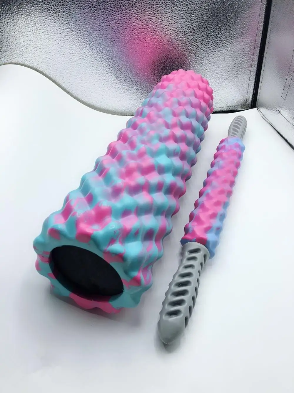 2018 Hot Great Quality High Density EVA Yoga Exercise Foam Roller Set With Massage Stick