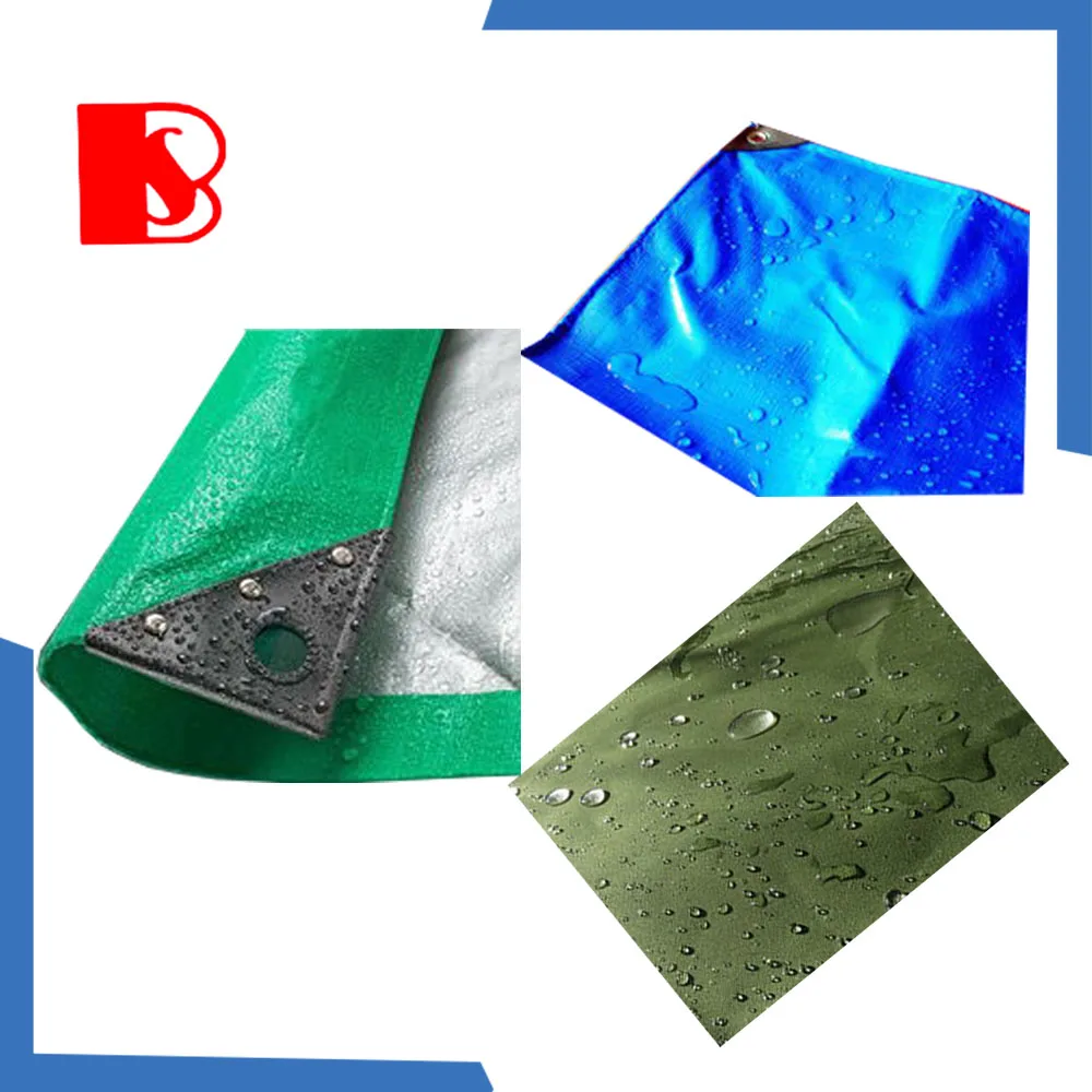 HDPE woven waterproof  PE  coated folding plastic tarpaulin sheet  for floor  covering