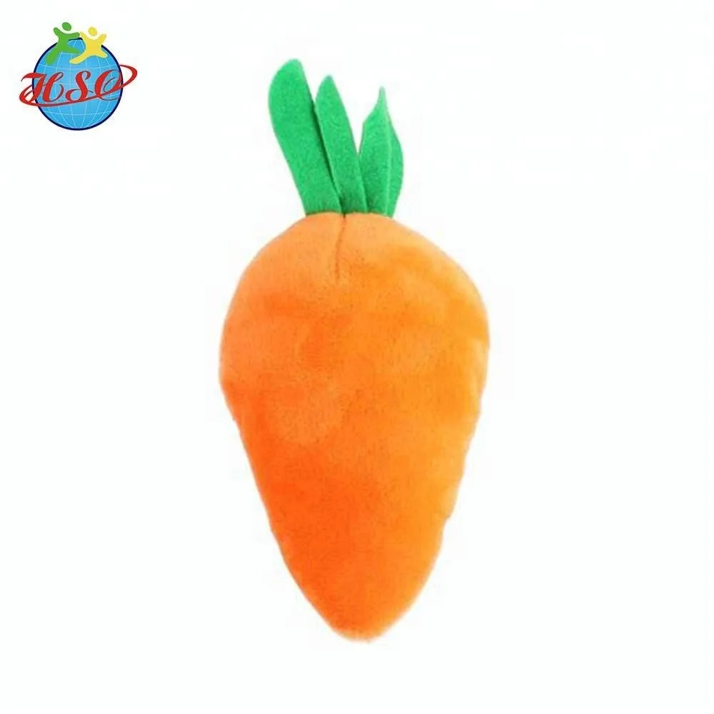 Vegetable and fruit shape kids educational toys stuffed carrot plush toy