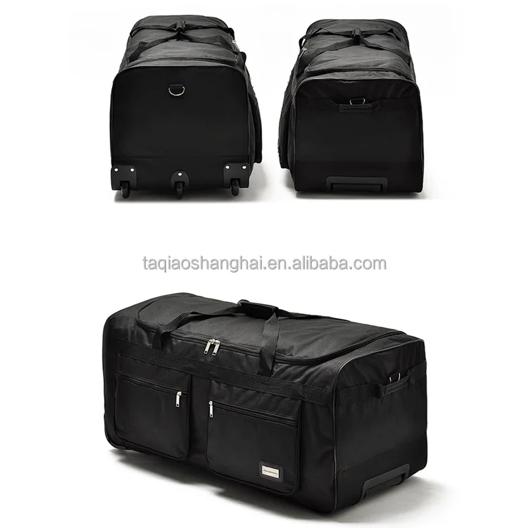 Hot sale men trolley duffel bag polyester luggage Travel Trolley Bag With Wheels