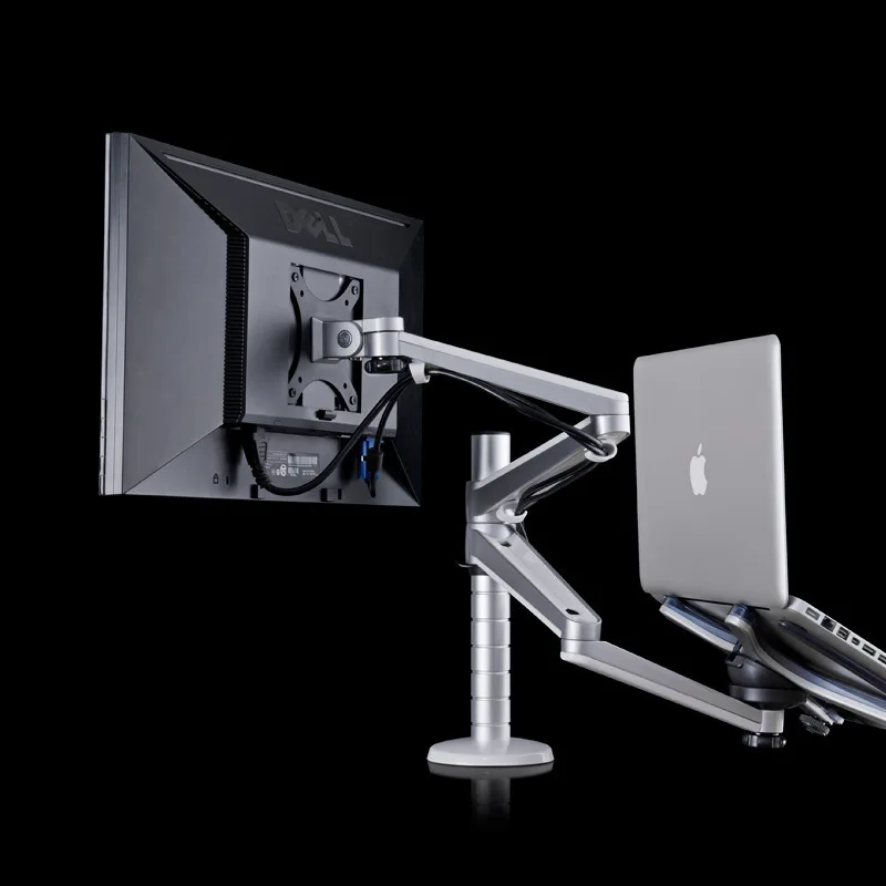 
BUBM Adjustable Aluminum Desk Top Monitor Stand Laptop Rack Arm Holder 