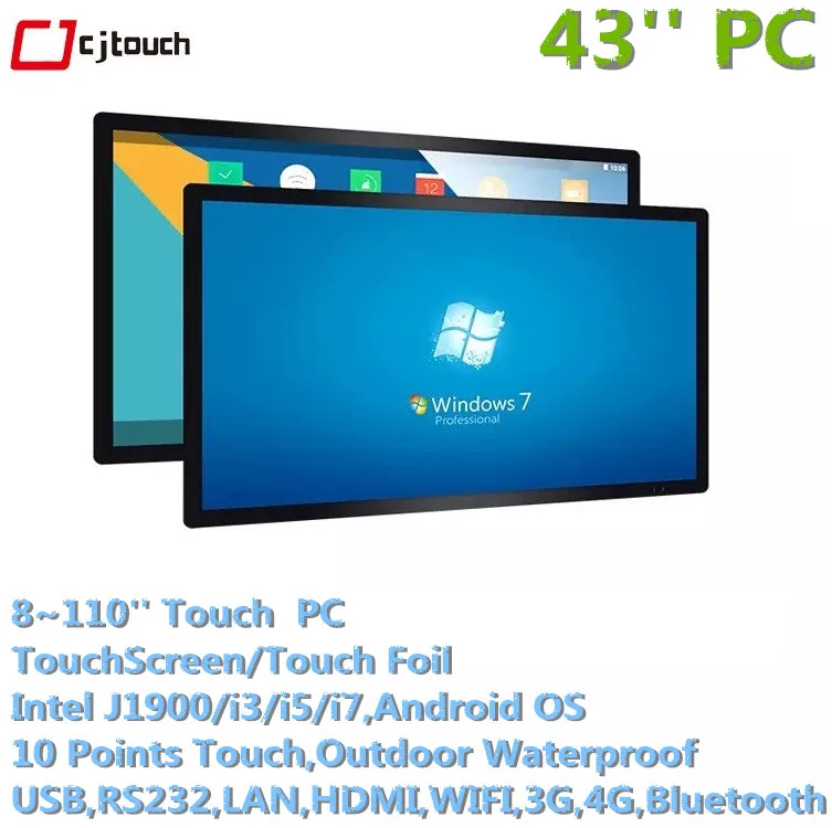 42,55,65,70,75,85 Inch Large Led Multil Touchscreen All In One Pc Monitor Smart Board With Free Pen,High Quality Led Touchscreen