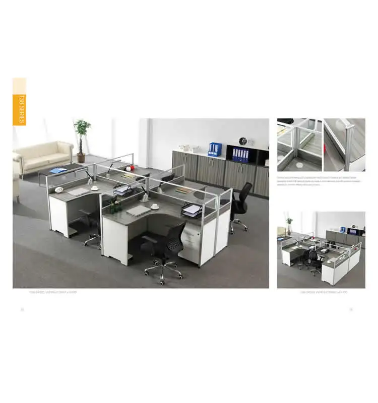 shenzhen custom color size 2 seater office  partition color small office partition