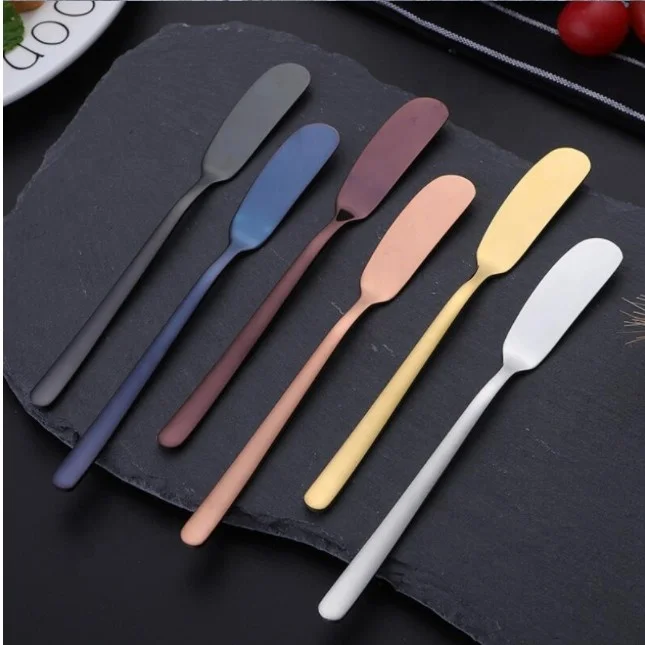 Multi-function 304 Stainless Steel Butter  Cake Knife,16.5cm 24g cheese Knife Western Cutlery Breakfast Knife