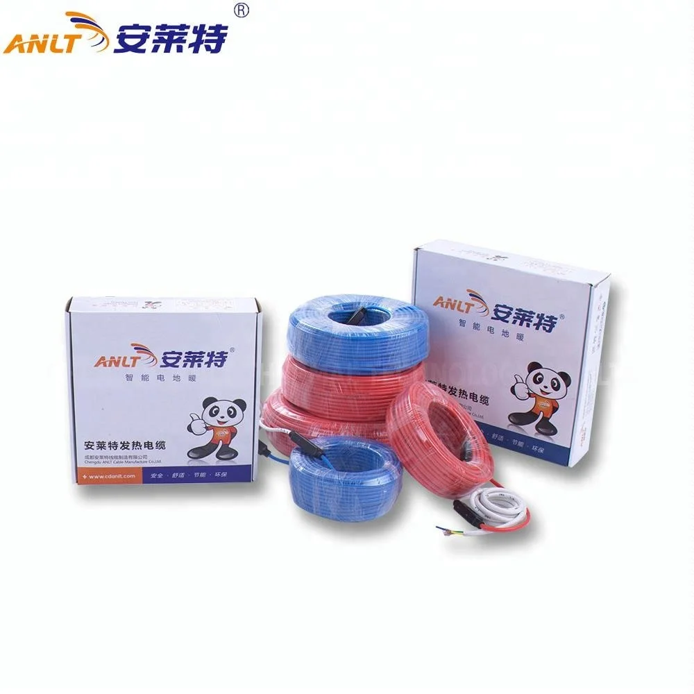 silicone rubber/pvc twin conductor heating cable/wire