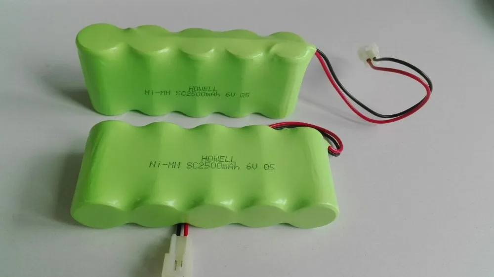 6.0V SC2500mAh Rechargeable Battery 6V 2.5Ah Ni-MH Battery