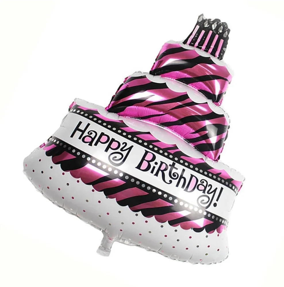 TF ice cream con balloon happy birthday jumbo helium ballons kids favor toy good for photo