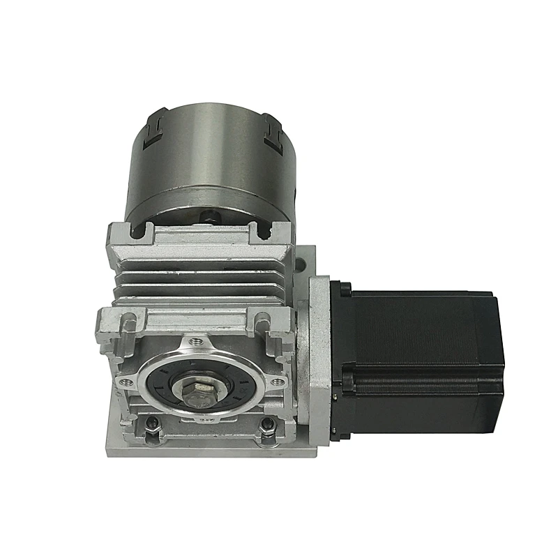 CNC A Axis Rotary Axis tailstock 4th Axis with 80 100 130mm 4-Jaw Chuck for wood/metal Router milling machine