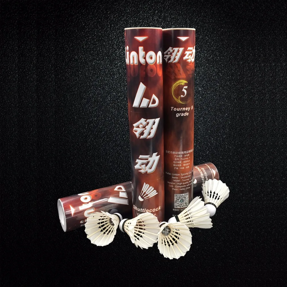 Anhui high quality badminton shuttlecock for sports training  Linton brand