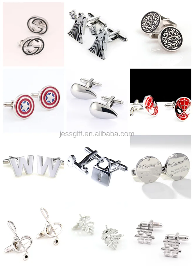 2015 Hot Sale Custom Cufflinks Metal Cuff Links