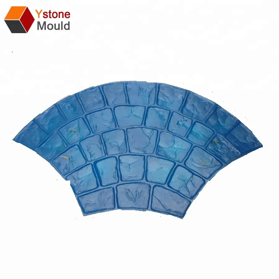 Natural looking slate rubber roller stamp concrete