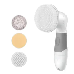 CE ROHS Approved 4 in 1 Electric Rotating Facial Brush Multi-use Deep Cleansing Spin Facial Brush System Waterproof Scrubber