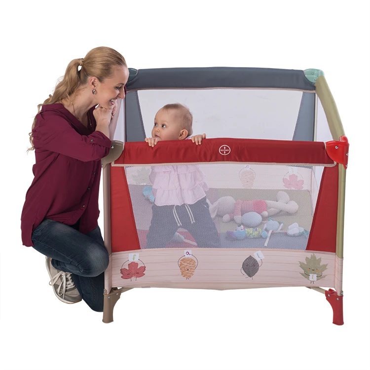 
OEM cheap square steel folding portable European quality baby playpen 