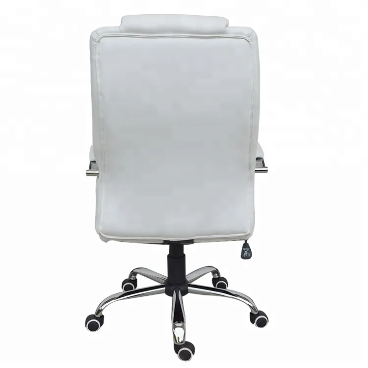 
Ergonomic Chair High Back Executive White PU Chrome Office Chair Y-2767 