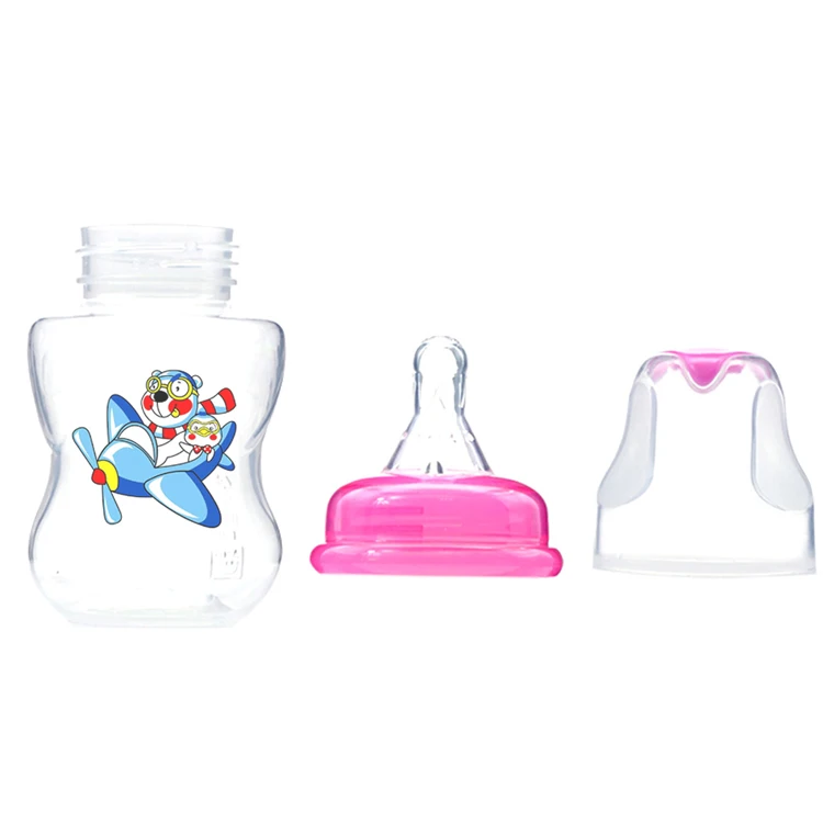 
2021 New Plastic Baby Bottles Drinking Milk Feeder Bottle Infant Biberon Bebe Pass EN14350 baby feeding bottle set 