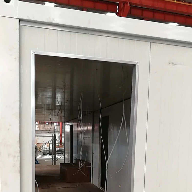 Steel structure frame welded prefab container house for construction site