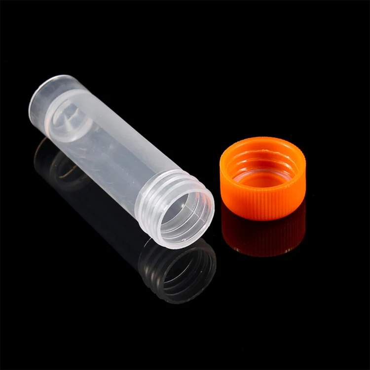 Plastic disposable freezing 0.5ml 1ml 1.5ml 1.8ml 2ml 5ml 6ml 10ml cryo tube