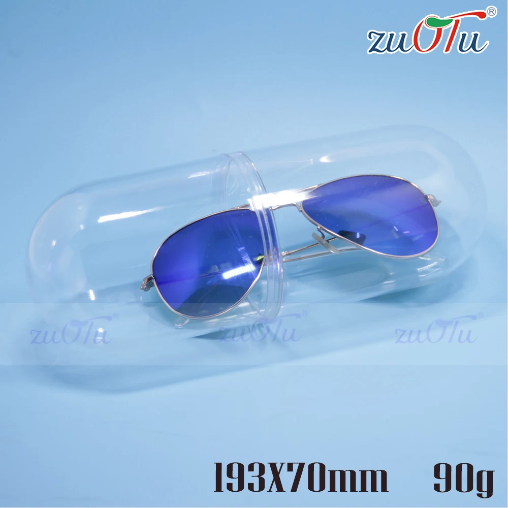 
plastic capsule shape bottle for makeup brush box with best quality 