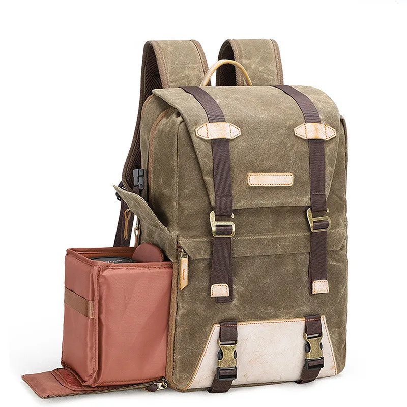 Новый дизайн Винтажный рюкзак для ноутбука для наружной камеры Dslr