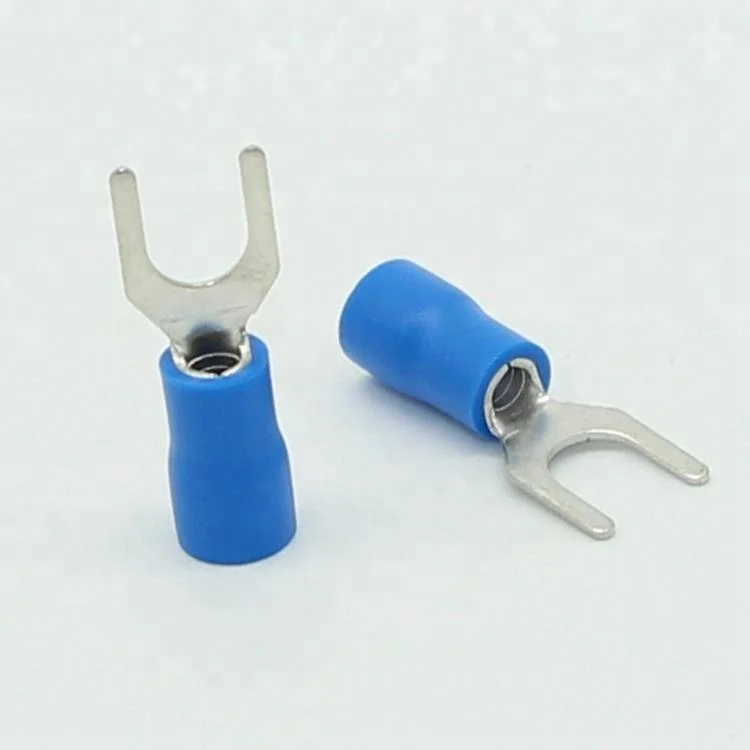 made in china SV1.25-3 brass spade electric cable terminal connector