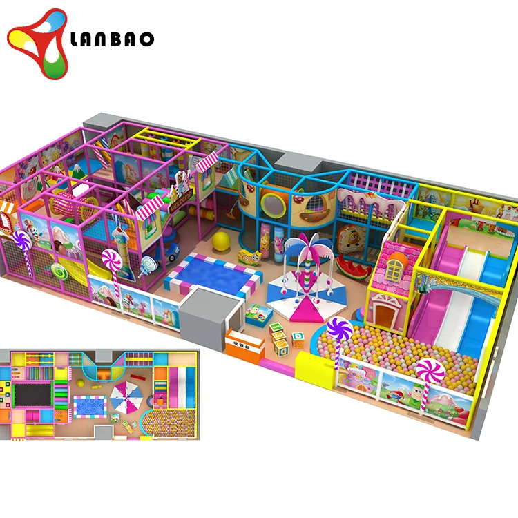 Large kids amusement parks children gym amusement park Indoor slides playground price