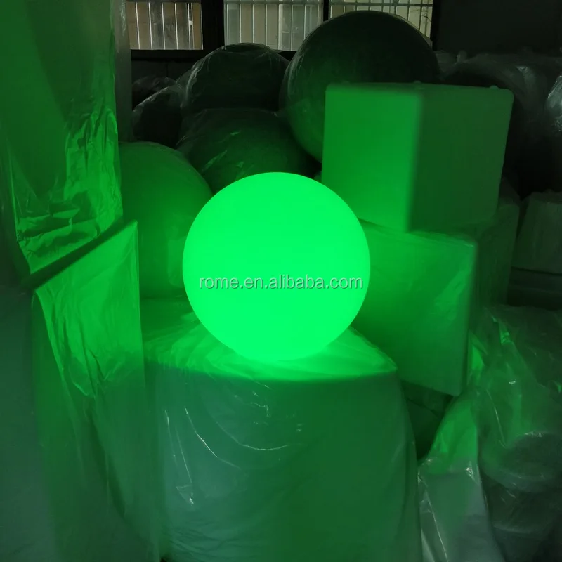 50CM DIA. LED Globes rotating PE plastic led ball outdoor waterproof and color change glowing lighting