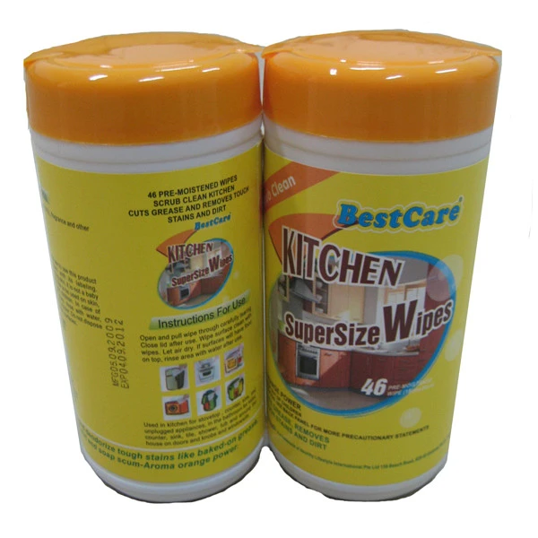 2019 new products cheap household cleaning disposable  soft Canister Pack Kitchen Wet Wipes from china