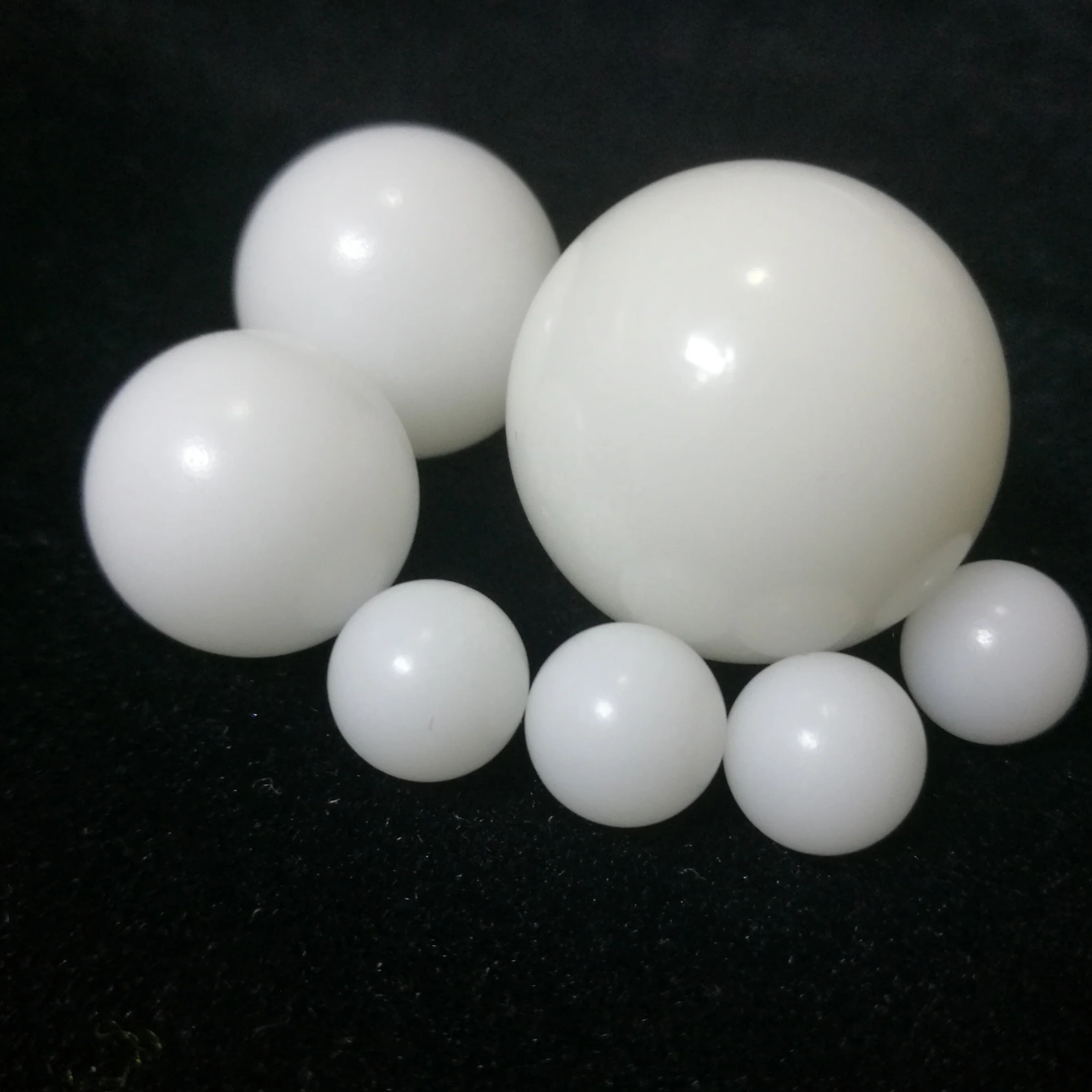 20mm white solid Nylon PP POM hard plastic ball