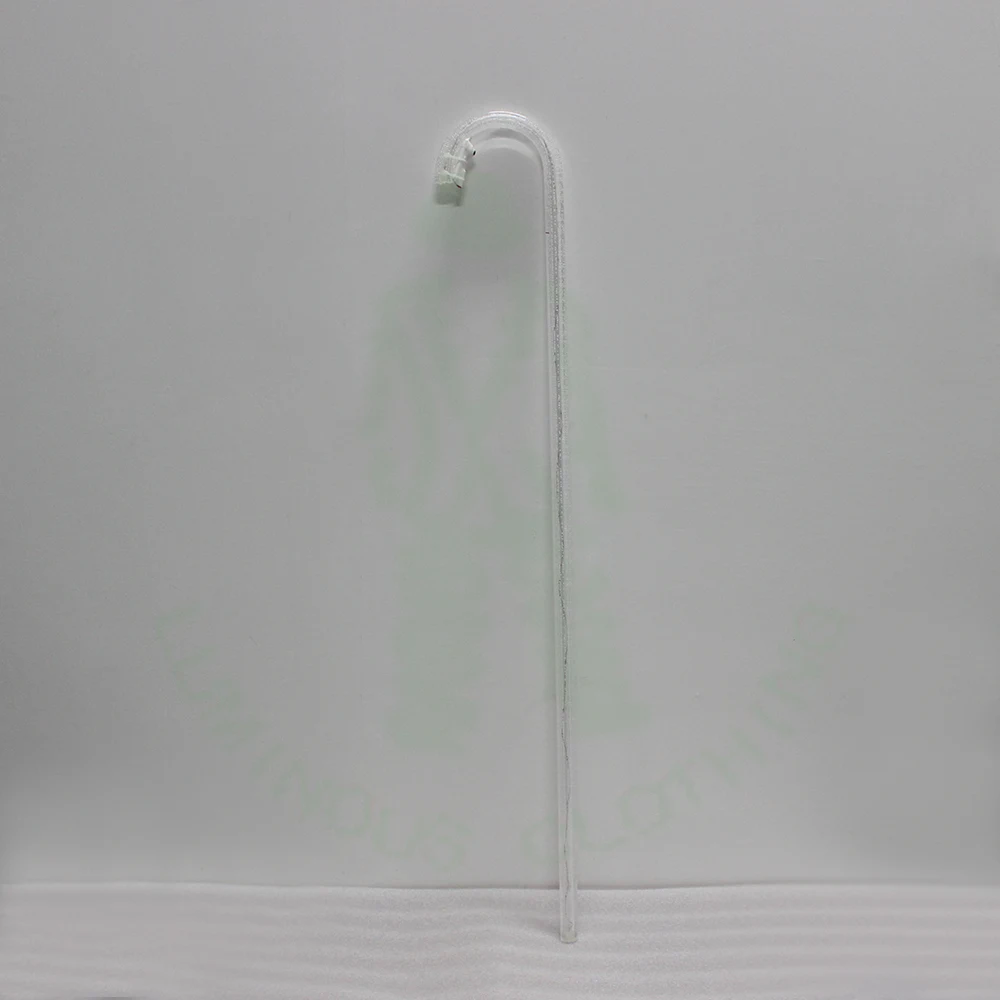 Performance Props Colorful Luminescent Stage Belly Dance Cane LED Crutch Jazz Cane Lighting Walking Stick With Lithium Battery