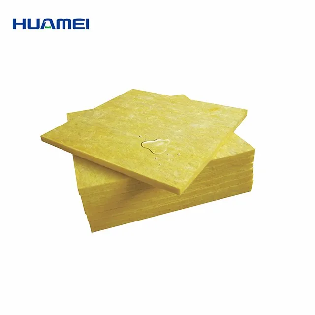 
high density quality damp-proof property glass wool/ waterproof thermal insulation Glass Wool Board 