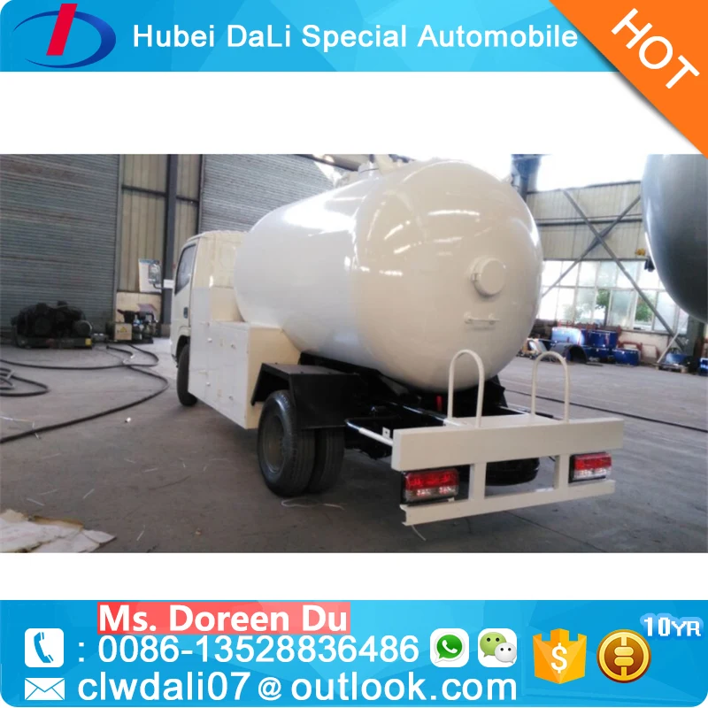 DFAC 5.5 m3 3 Ton two axles LPG Bobtail Tanker truck