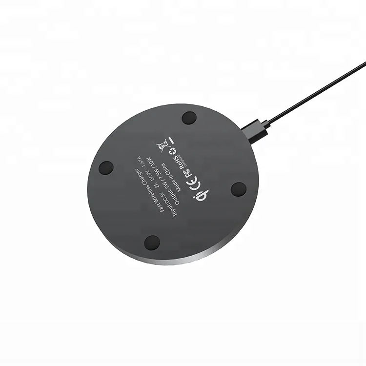 
2020 New Invention Aluminum Fabric 10W Fast Wireless Charging Pad Qi Magnetic Wireless Charger For Samsung Galaxy 