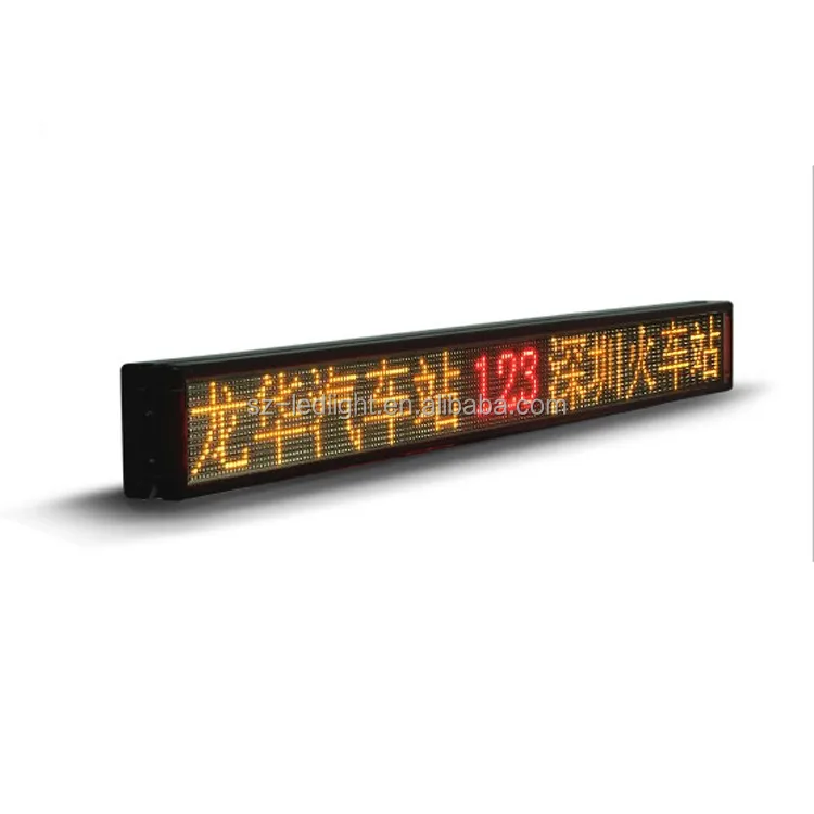 high integrate bus route station led moving message display