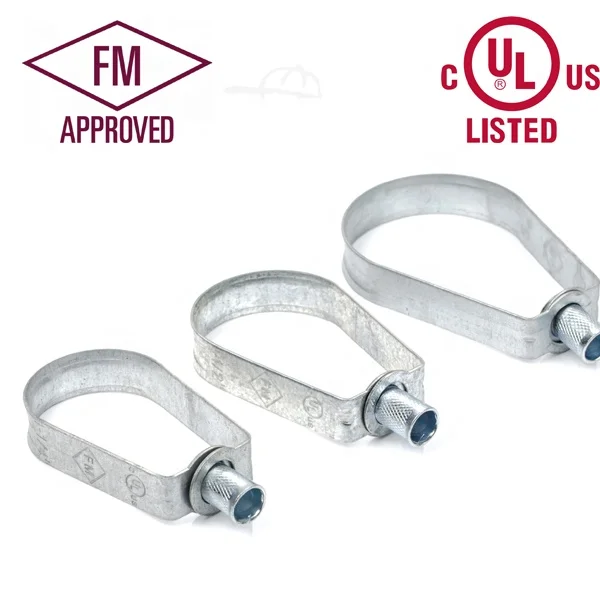 UL&FM Approved Adjustable Swivel Ring Pipe Hanger , Pre - Galvanized