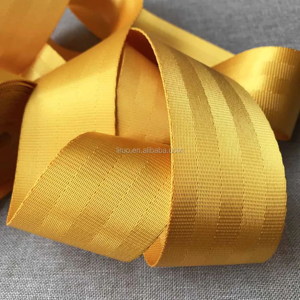 48mm High Strength Polyester Car Seat Belt Webbing For Safety Belt