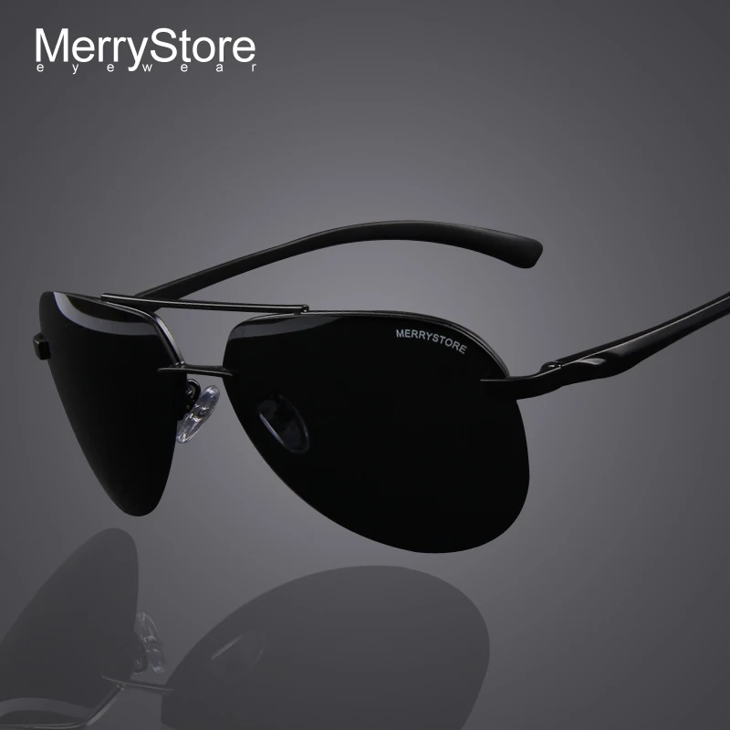 MERRYSTORE Brand Men 100 Polarized Aluminum Alloy Frame Sunglasses Fashion Men s Driving Sunglasses High quality