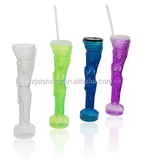 Plastic Long Drink Cups Drinking Beer Party Slush Plastic For Beverage Slush Cup Yard Cup