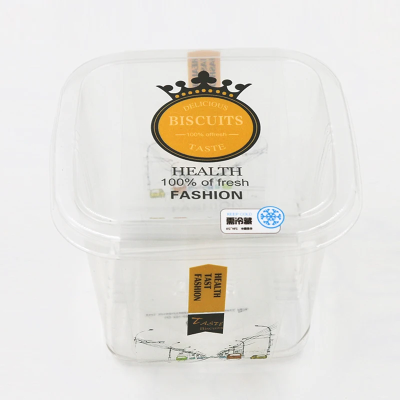 Good Sale Clear Plastic Fruit Biscuit Bakery Box Container